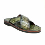 Elios // Alligator Leather Sandals // Green (US: 7)