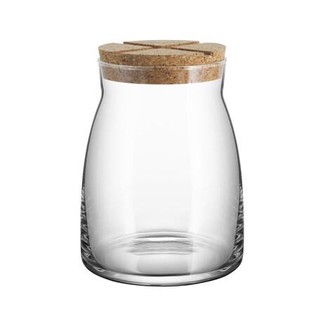 Kosta Boda // Bruk Jar + Cork // Large // Clear