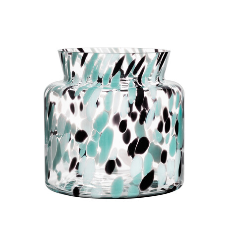 Kosta Boda // Gran Vase // Large // Green + Black