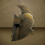 Gold Gladiator Helmet + Stand