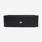 Windsor Vegan Leather 5 Piece Watch Box // Black // 4583029