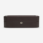 Windsor Leather 5 Piece Watch Box // Brown // 458306