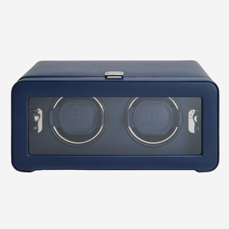 Wolf 1834 // Windsor Heritage Vegan Leather Double Winder // Navy // 452617