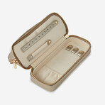 Heritage Pewter Leather Dual Jewelry Organizer // Gold // 886178