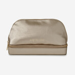 Heritage Pewter Leather Dual Jewelry Organizer // Gold // 886178