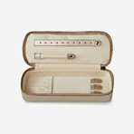 Heritage Pewter Leather Dual Jewelry Organizer // Gold // 886178