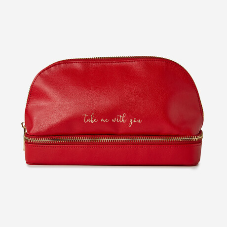 Heritage Leather Dual Jewelry Organizer // Red // 886172