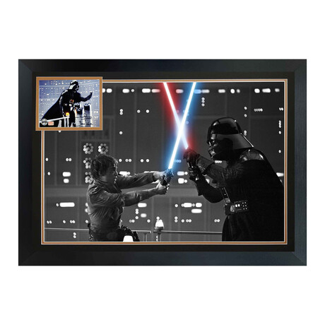 Darth Vader vs Luke Skywalker // David Prowse Signed Photo // Star Wars Collectible