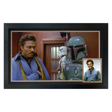 Billy Dee Williams // Signed Photo Lando Calrissian & Boba Fett // Star Wars Frame