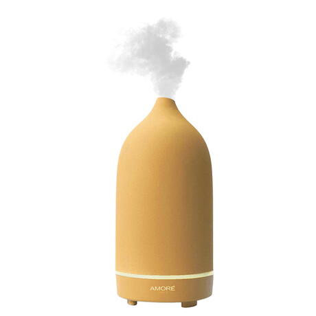 Porcelain Ceramic Ultrasonic Aromatherapy Essential Oil Diffuser // Beige