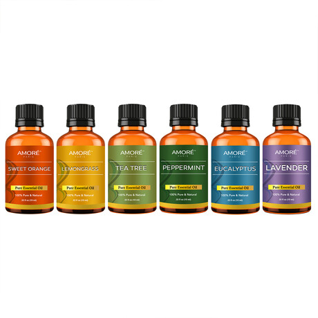 6-Piece: 100% Pure Therapeutic-Grade Top Blends Aromatherapy Essential Oils Gift Set // 10ml, 0.33 fl oz