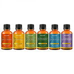 6-Piece: 100% Pure Therapeutic-Grade Top Blends Aromatherapy Essential Oils Gift Set (10ml, 0.33 fl oz)