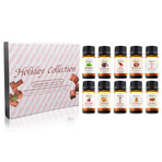 10-Piece: Holiday Collection Therapeutic-Grade Aromatherapy Essential Oil Gift Set (10ml, 0.33 fl oz)