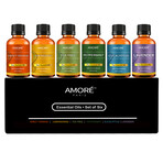 6-Piece: 100% Pure Therapeutic-Grade Top Blends Aromatherapy Essential Oils Gift Set (10ml, 0.33 fl oz)