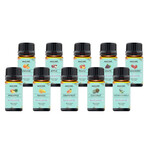 10-Piece: Fruity Fragrance Premium Aromatherapy Diffuser Oils Gift Set For Candle & Soap Making (10ml, 0.33 fl oz)