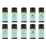 10-Piece: Fruity Fragrance Premium Aromatherapy Diffuser Oils Gift Set For Candle & Soap Making (10ml, 0.33 fl oz)