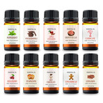 10-Piece: Holiday Collection Therapeutic-Grade Aromatherapy Essential Oil Gift Set (10ml, 0.33 fl oz)