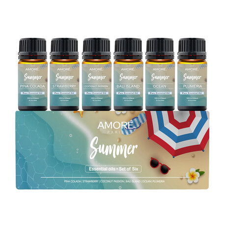 6-Piece Summer Vibe Essential Oil Gift Set // 10ml, 0.33 fl oz