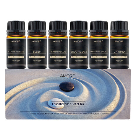 6-Piece Well-Being Essential Oil Gift Set // 10ml, 0.33 fl oz