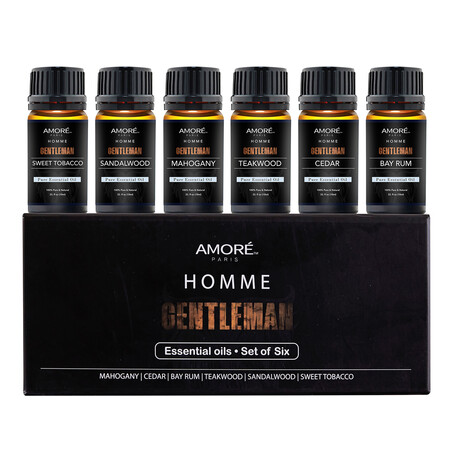 6-Piece Men's Essential Oil Gift Set // 10ml, 0.33 fl oz