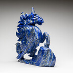 Genuine Polished Lapis Unicorn Carving