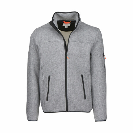 Vali Full Zip // Medium Grey (S)