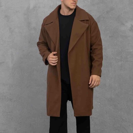 Notch Collar Coat // Brown (S)