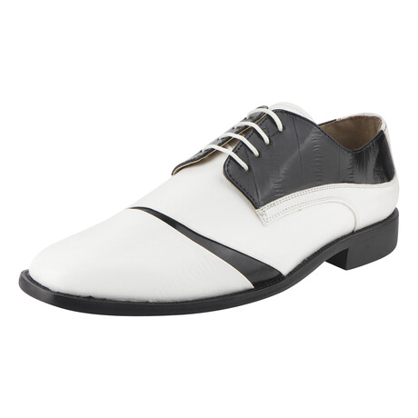 Tour // Leather Oxfords // White + Black (US: 7)