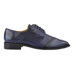 Kazma // Leather Oxfords // Navy (US: 10.5)