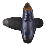 Kazma // Leather Oxfords // Navy (US: 10.5)