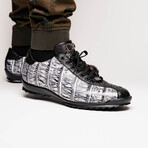 Saulo // Alligator + Ostrich Leather Sneakers // Newspaper (US: 11)