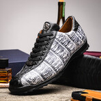 Saulo // Alligator + Ostrich Leather Sneakers // Newspaper (US: 11)
