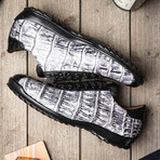 Saulo // Alligator + Ostrich Leather Sneakers // Newspaper (US: 11)