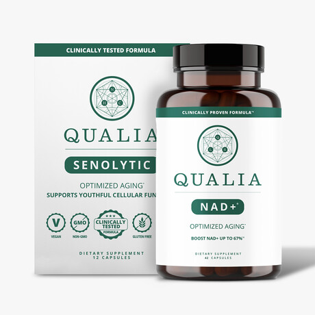 Qualia Senolytic 12ct, Qualia NAD+ // Longevity / Anti-aging Bundle