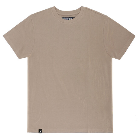 Kangol Lux Cotton T-Shirt // Taupe Gray (S)