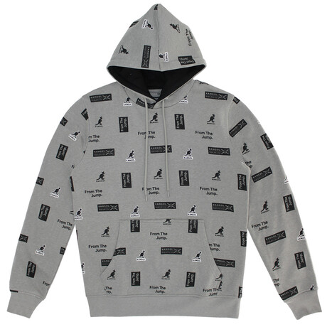 Aop Logo Hoody // Dark Heather Mix (S)