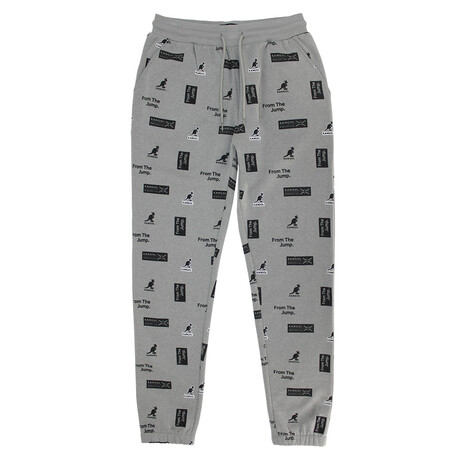 Aop Logo Jogger // Dark Heather Mix (S)