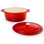 BergHOFF Neo 10pc Cast Iron Cookware Set, Red
