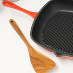 BergHOFF Neo 10pc Cast Iron Cookware Set, Red