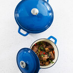 BergHOFF Neo 10pc Cast Iron Cookware Set, Blue