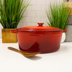 BergHOFF Neo 10pc Cast Iron Cookware Set, Red