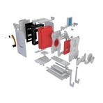 Pinhole Mini Instant Film Camera DIY Kit (Stained Brown)