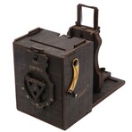 Pre-assembled Pinhole Instant SQUARE Film Camera (Stained Brown)