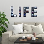 Wall Photo Decoration Frames // Set Of 70