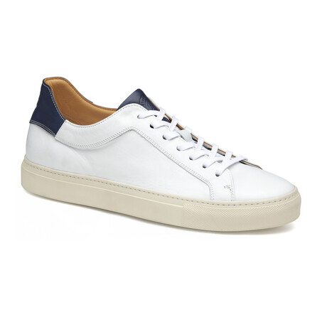 Jared Lace-To-Toe Leather Sneakers // White (8)