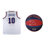 Maurice Cheeks Philadelphia 76ers Signed Jersey & Logo Basketball