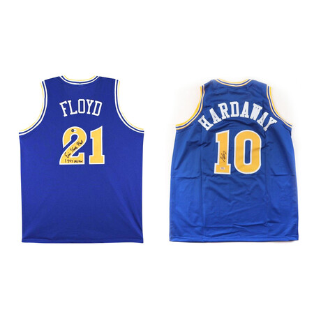 Golden State Warriors Eric "Sleepy" Floyd & Tim Hardaway Signed Jerseys