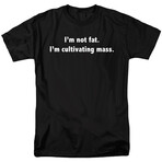I'm Not Fat I'm Cutivating Mass // Black (L)