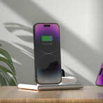 PowerGlow 4-in-1 Wireless Charging Station // Trio // Black
