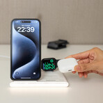 PowerGlow 4-in-1 Wireless Charging Station // Trio // White